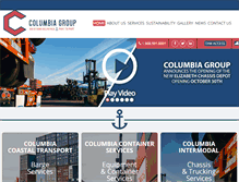 Tablet Screenshot of columbia-group.com